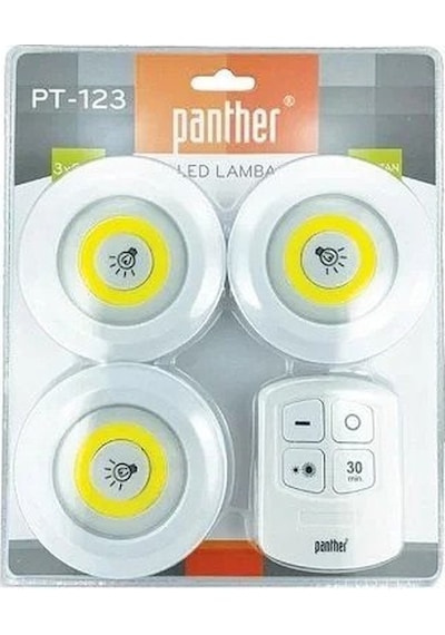 FENER PANTHER PT-123 LED LAMBA SETİ KUMANDALI PİLLİ Siyah