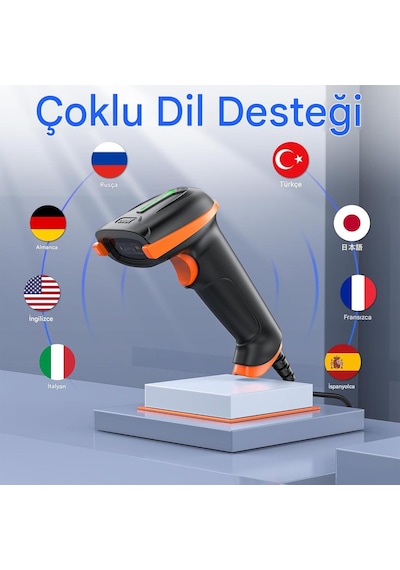 Tera 1d 2d Qr Barkod Okuyucu Darbeye Dayanıklı Su Geçirmez D5100y
