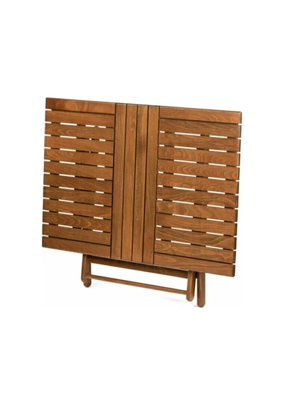 Bahçeme Kaş 80X120 Katlanabilir Ahşap Bahçe Balkon Masası