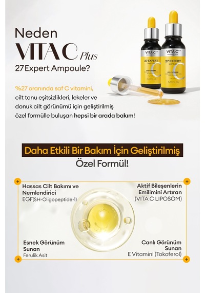 Missha Aydınlatıcı Ampul Vita C Plus 27 Expert Ampoule
