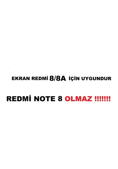 Tkgz Xiaomi Uyumlu Redmi 8 Redmi 8A Lcd Ekran Dokunmatik (Servisi)
