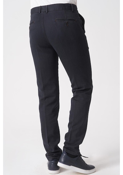 Whitw Stone Brasília P1032 Cosmos Pamuklu Slim Fit Pantolon Siyah Siyah