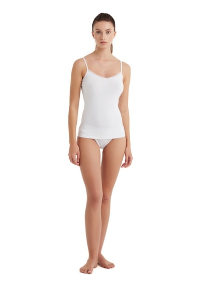 Blackspade Kadın İnce Askılı Atlet Comfort Elegance 1365 - Beyaz