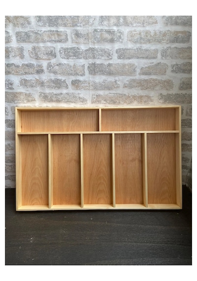 75x45 Cm Ayfiwood Ahşap Kaşıklık Çekmece İçi Kepçe Maşa Ve Servis Gereçleri Düzenleyici Organizer