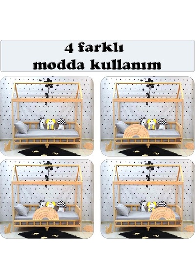 Markaawm Markaawm Ahşap Çocuk Karyola 90X190 Bebek Montessori Yatak Akçaağaç