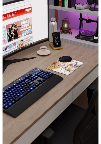 Ningguang Genshin Impact Anime Oyuncu V3 - 22x18 Gaming Mouse Pad Fare Altlığı