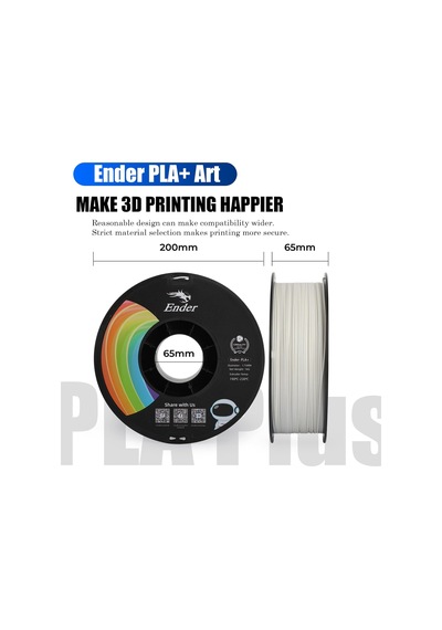 Ender Pla Plus 1.75 Mm 1 Kg Beyaz Filament Çok Renkli