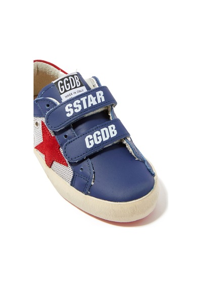 Golden Goose Çocuk Eski Okul Deri Spor Ayakkabıları Mavi