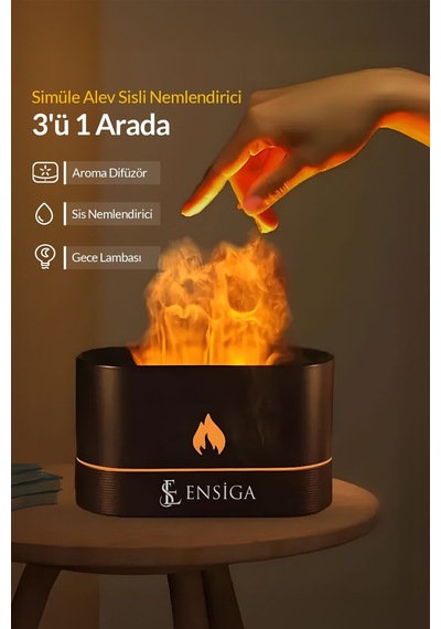 Alev Efektli Ultrasonik Aroma Difüzör