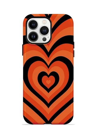 Velvoria Valestra Retro Heart Wave Apple iPhone Uyumlu 14 Pro Max Darbe Korumalı Kılıf Valestra Select - Retro Heart Wave