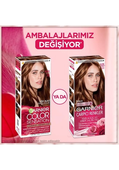 2'li Garnier Çarpıcı Renkler Saç Boyası 6.35 Çarpıcı Altın Kahve pkt2sacboyacarprenk-10641