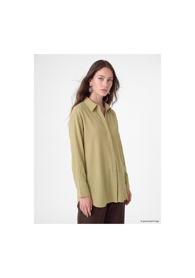 LC Waikiki Alıta Cıty Farkıyla Lcw Modest Haki Modal Karışımlı Kadın Gömlek Tunik Haki - 931676257 Haki LC Waikiki Alıta Cıty Farkıyla Lcw Modest Haki Modal Karışımlı Kadın Gömlek Tunik Haki - 931676257 Haki