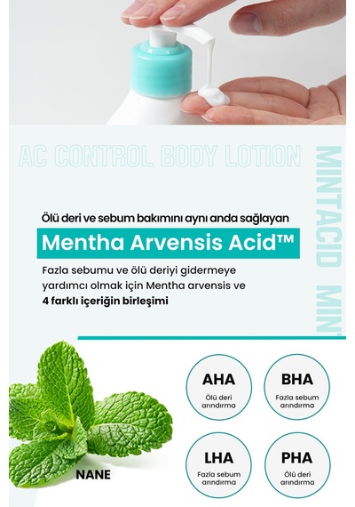 Akneye Eğilimli Ciltlere Leke Karşıtı Aydınlatıcı Vücut Losyonu Derma:b Ac Control Body Lotion