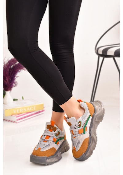 Kadın Kalın Comfort Taban Günlük Sneaker Spor Ayakkabı 001