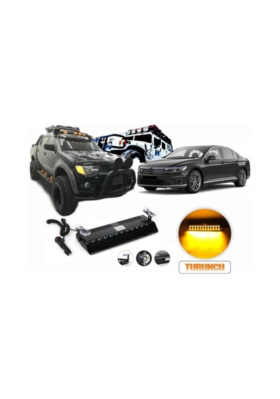 Off Road Araçları Için Led Modül Vantuzlu S12 Power Led Turuncu