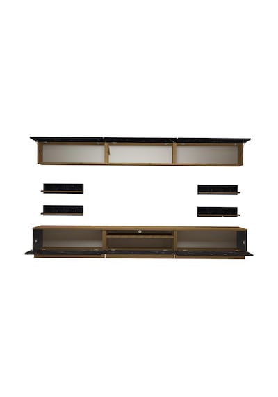 Decoraktiv Trendstyle 8ys Mdf Tv Ünitesi Tv Sehpası Pera - Siyah Mermer