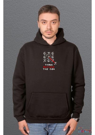 Bumeta Xox Kalıpların Dışına Çık Sweatshirt Unisex Kapüşonlu Hoodie 001