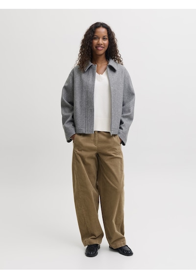 Jack & Jones Kadin Klasik Yaka Ceket - Wilma - 12298706 Medium Grey Melange
