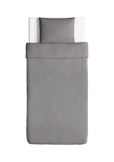 Ikea Angslılja Tek Kişilik Nevresim Takımı 150 X 200 Cm Gri