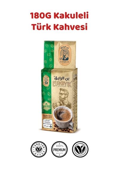Elrayik Orta Kavrulmuş Türk Kahvesi Kakuleli 180 G
