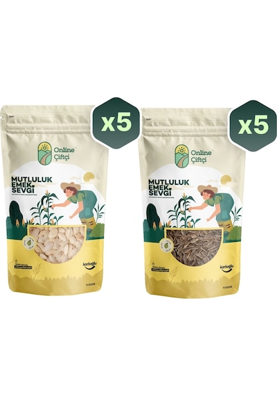 Online Çiftçi Tuzlu Kabak ve Dakota Çekirdeği Avantaj Seti 10 x 100 G