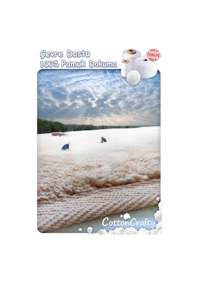 Buççin Online Mağaza Pamuk Dokuma Su Emici Banyo Paspası Ayak 60x40 Cm Krem Orta 6 - 12 Mm Pamuk Polyester Ekru Çok Renkli