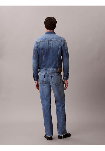 Calvin Klein Erkek 90s Straight Fit Andrew Jean-14935 Mavi