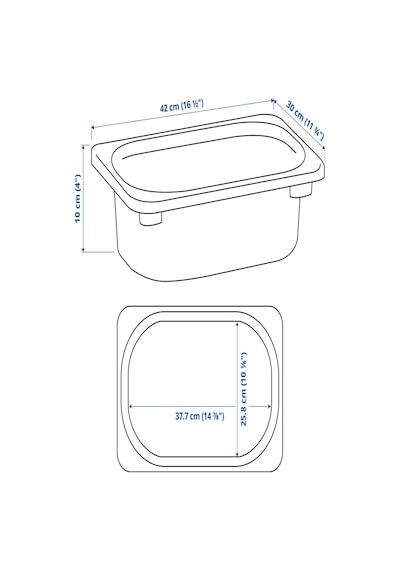 Ikea Açık Yeşil Kullanışlı Saklama Kutusu 42x30x10 Cm Oyuncak Düzenleyici Çocuk Odası