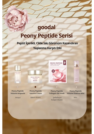 Peptit İçerikli, Cilt Bakım Kremi Goodal Peony Peptide Volume Cream
