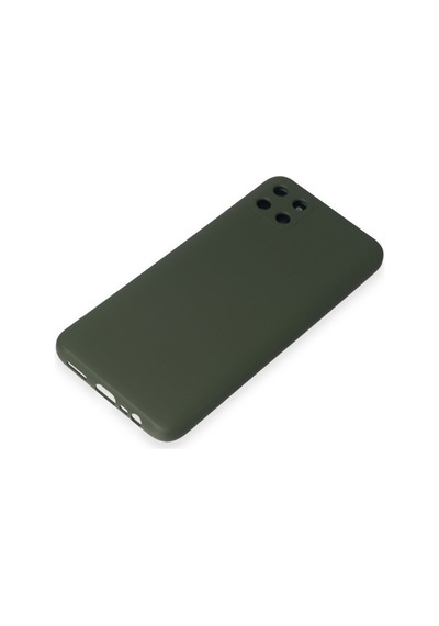 Realme C11 Uyumlu Kılıf Nano İçi Kadife Silikon - Koyu Yeşil