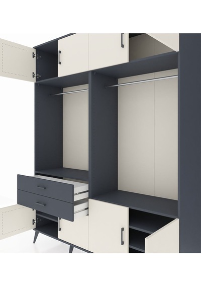 Hyperion Gardrop 7 Raflı 2 Çekmeceli 2 Askılı 176x44x221 Antrasit-aytaşı/antrasit Aytaşı/antrasit Hyperion Gardrop 7 Raflı 2 Çekmeceli 2 Askılı 176x44x221 Antrasit-aytaşı/antrasit Aytaşı/antrasit
