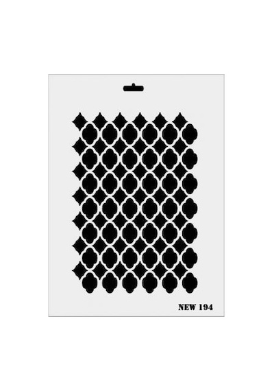 New Seri N-194 Stencil 35x25 Cm