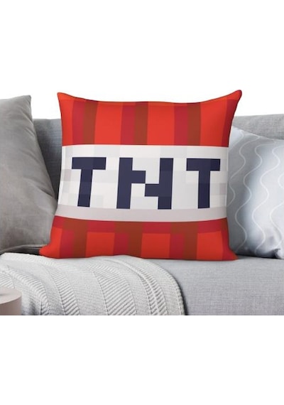 Minecraft TNT Pillow Yastık Peluş Oyuncak 45CM