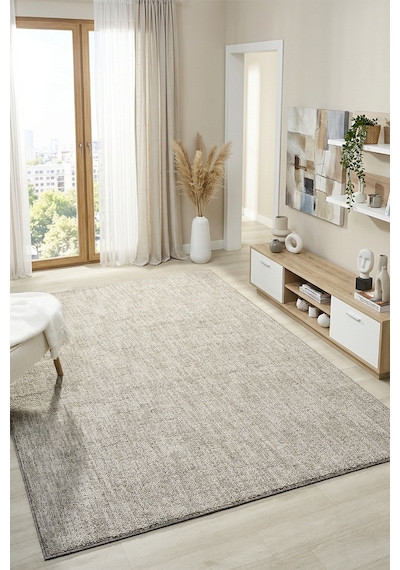Mariesse Home Wool Serisi Bukleli Yumuşak Dokulu İskandinav Dokuma Halı 1087-gri
