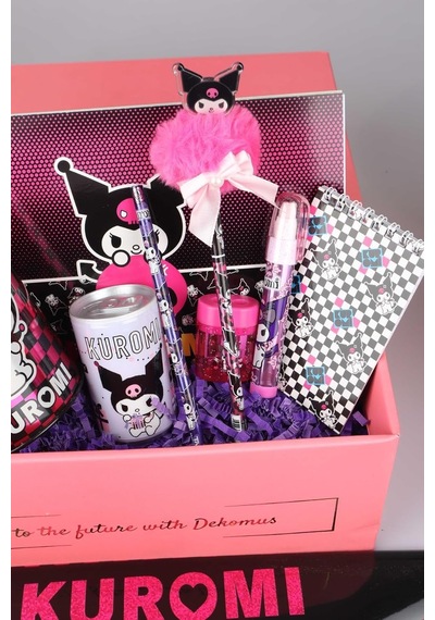 Dekomus Gift Box Özel Kutulu Lisanslı 9 Parça Kırtasiye Seti, Resim Defteri, Mor