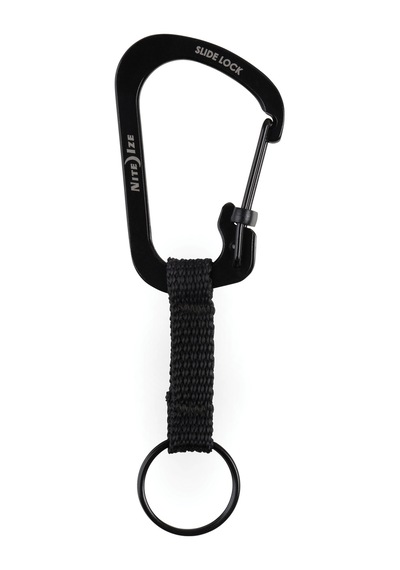 Nite Ize Slidelock Karabina Keyring Anahtarlık Siyah