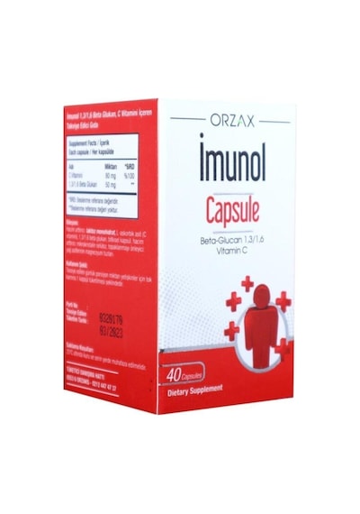 Imunol Kapsül Beta Glukan C Vitamini 40 Kapsül
