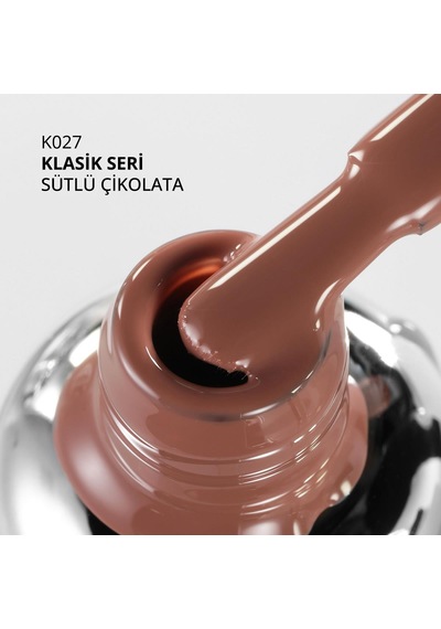 Kalıcı Oje K027, Sütlü Çikolata, 10 Ml