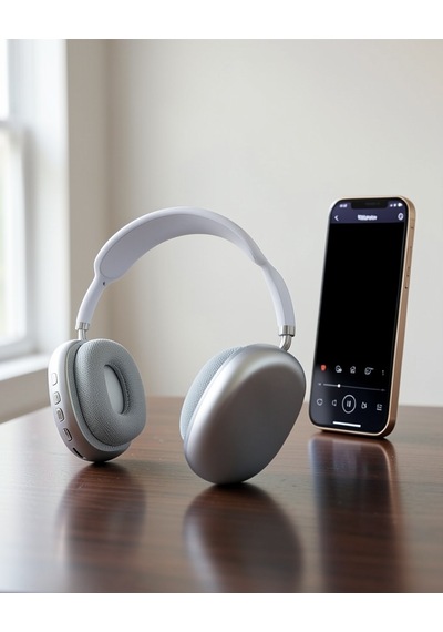 P9 Plus Kulak Üstü Bluetooth Kulaklık Beyaz Mikrofonlu Kablosuz