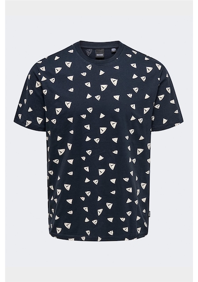 Only & Sons Onskendall Reg Dıtsy Ss Tee Erkek Dark Navy T-shirt - Os22028732 Lacivert