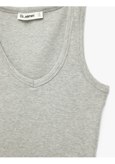 Koton Kaşkorse Modal Karışımlı V Yaka Kolsuz Slim Fit Atlet Kar Melanj 6sal30273ık Gri Melanj Koton Kaşkorse Modal Karışımlı V Yaka Kolsuz Slim Fit Atlet Kar Melanj 6sal30273ık Gri Melanj