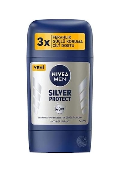 Men Erkek Stick Deodorant Silver Protect 50 Ml, Ter Ve Ter Kokusna Karşı 72 Saat Anti-perspira
