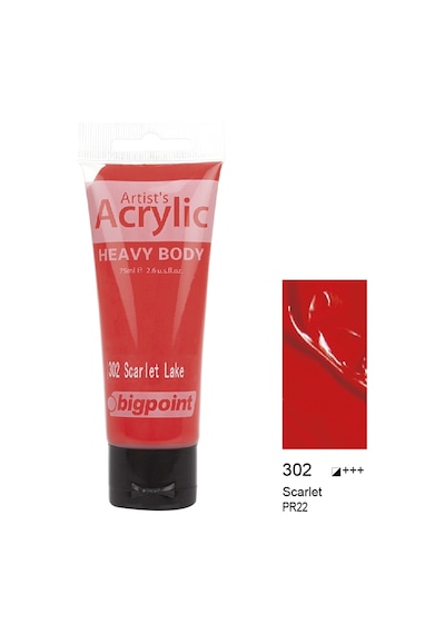 Bigpoint Akrilik Boya 75 ml Scarlet 302