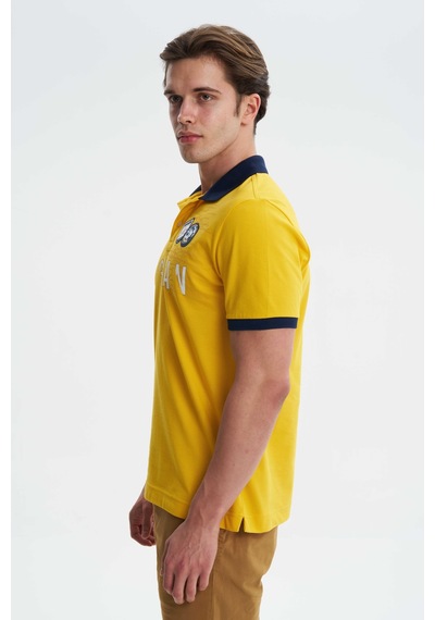 AR-MA Arma Erkek Regular Fit Likralı Pike Polo Yaka Tişört Y27374308601 Sarı