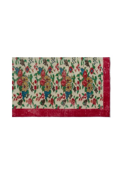 El Dokuması Vintage Yün-pamuk Retro Halı 22855 164 X 268 Cm Çok Renkli