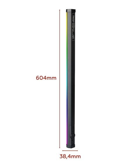 Herigo Hr-ph007 60cm Rgb Led Tube Video Light 2500-9900k Type-c Şarjlı Işık