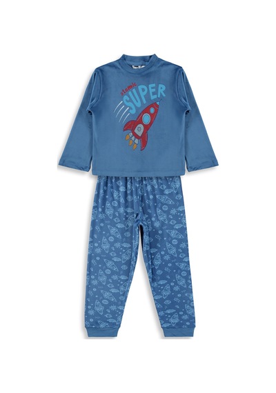 Dorka Golsut Supersoft 3-11 Yaş Pijama Takımı - Mavi