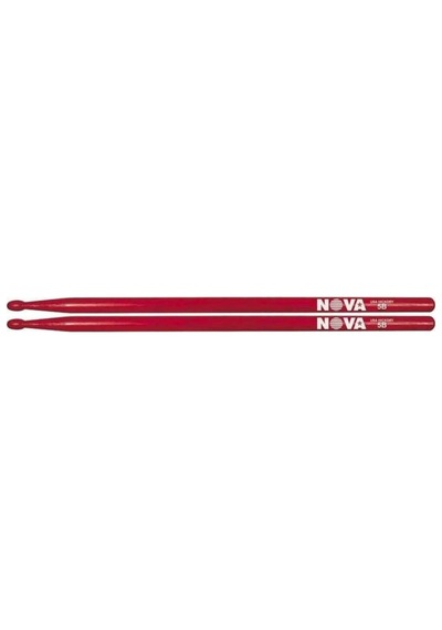Vıcfırth N5br Baget Çift Nova 5b Wood Red Kirmizi , Hıckory, 1 Nova Çift 5b Wood Red Rd-n5br