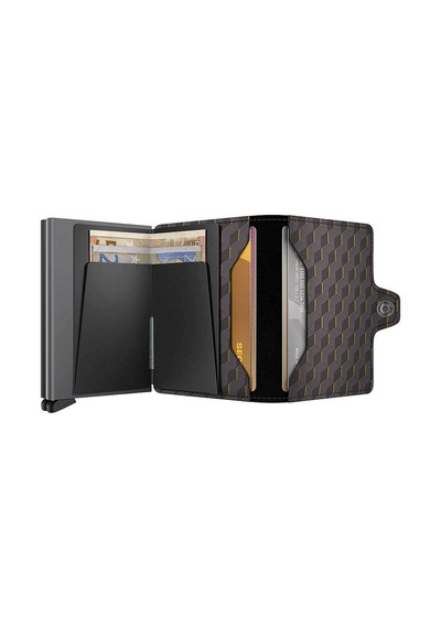 Secrid Twinwallet Optical Kartlık Cüzdan, Gri-sarı Çok Renkli