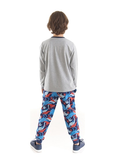 Denokids T-rex Info Erkek Çocuk T-shirt Pantolon Takım